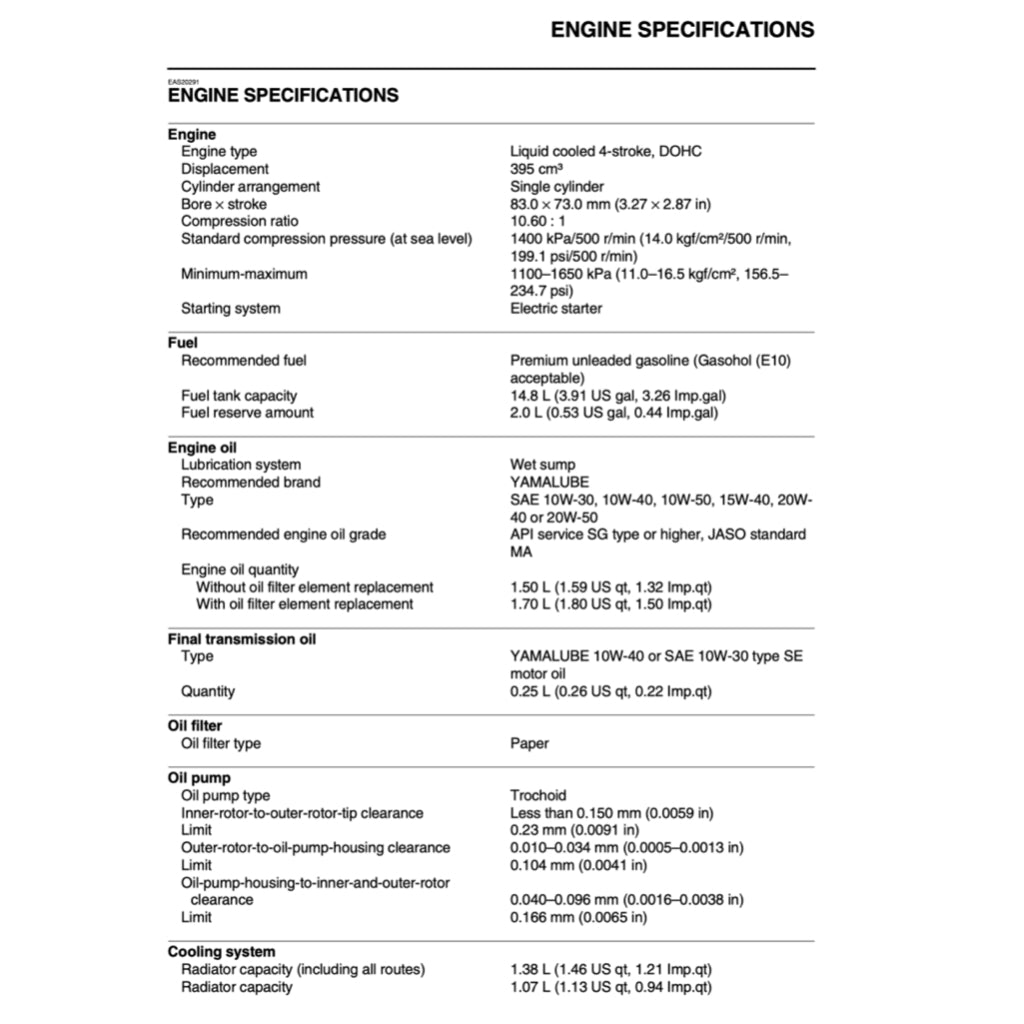 X-MAX Yamaha XMAX 400 YP400R 2013-2017 Full Manual Set – Repair & Maintenance Manual and User Handbook - page 3