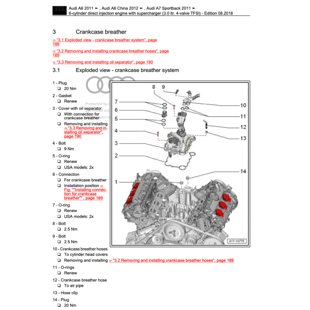 Audi A7 4G8 2011-2018 Full Manual Set – Repair & Maintenance Manual - page 2