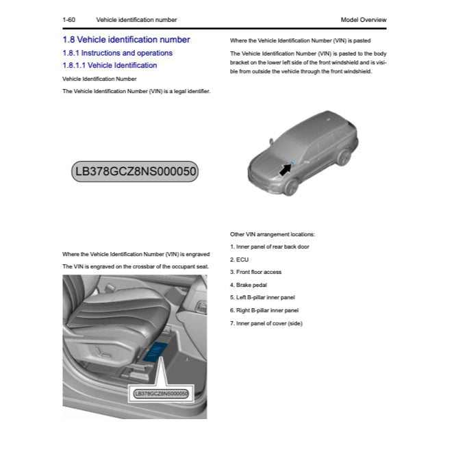 Geely XINGYUE L / MONJARO KX11 PHEV 2023+ Full Manual Set – Repair & Maintenance Manual - page 3
