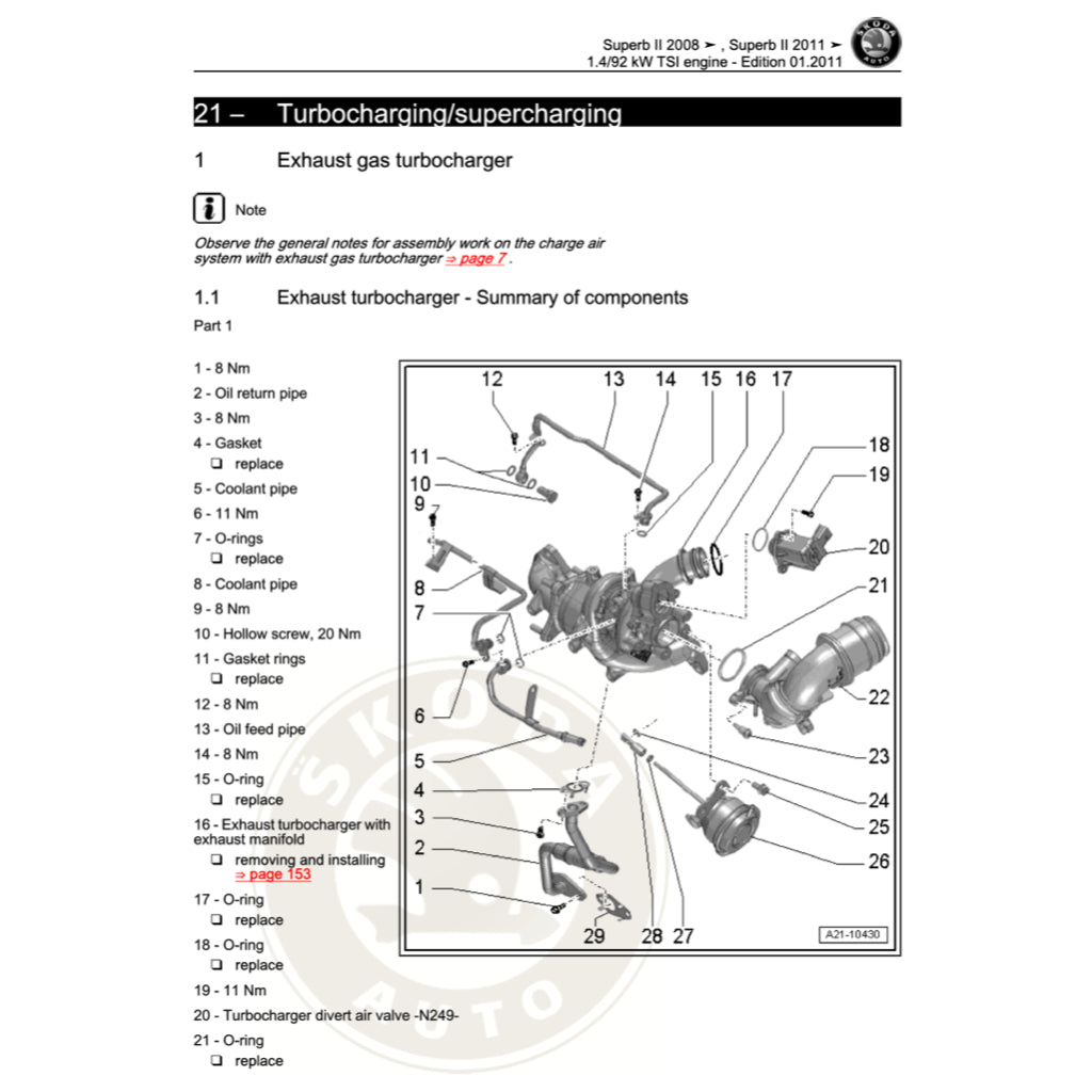 Skoda SUPERB B6 2005-2014 Full Manual Set – Repair & Maintenance Manual - page 4