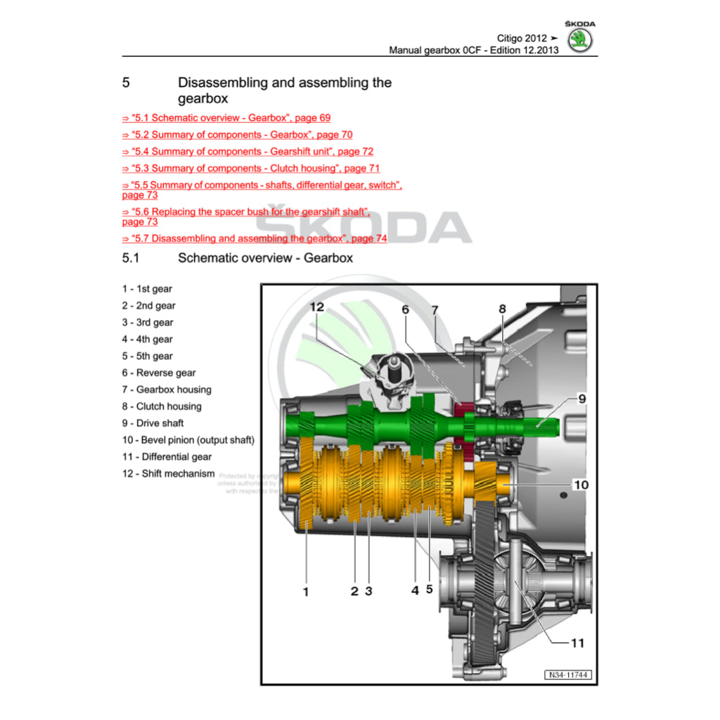 Skoda CITIGO 2011-2020 Full Manual Set – Repair & Maintenance Manual - page 6