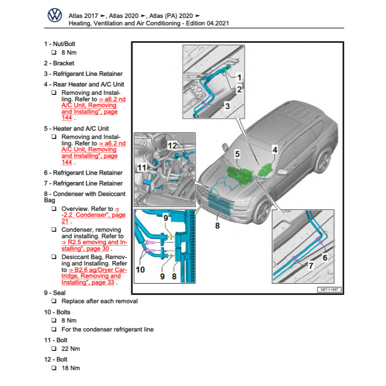 VW ATLAS 2O17-2024 Full Manual Set – Repair & Maintenance Manual - page 9