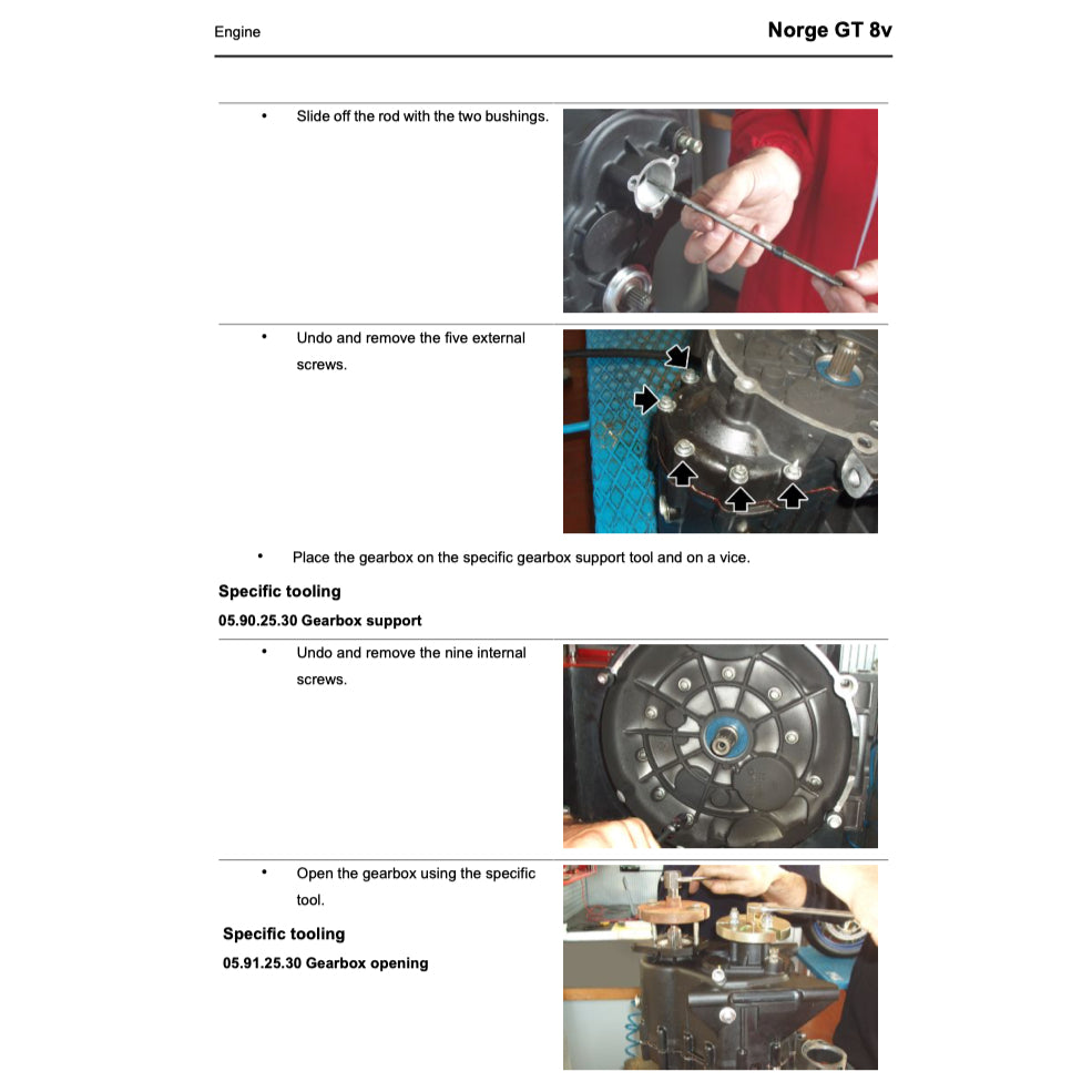 Moto Guzzi NORGE GT 8V 2010-2013 Full Manual Set – Repair & Maintenance Manual and Spare Parts Catalog and User Handbook - page 6