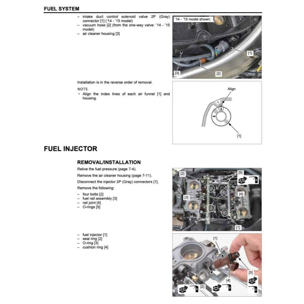 Honda VFR800X CROSSRUNNER 2014+ Full Manual Set – Repair & Maintenance Manual and Spare Parts Catalog - page 5