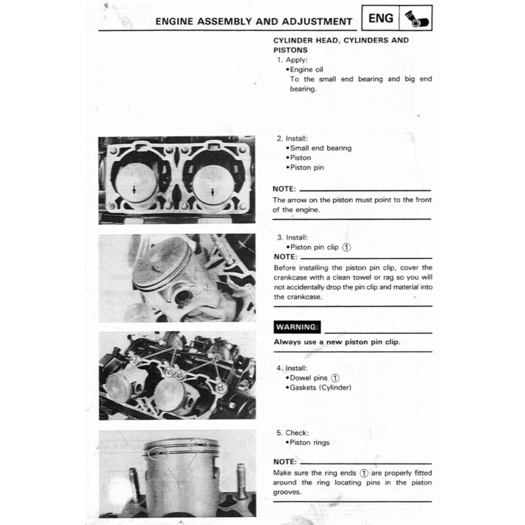 Yamaha TRZ250 2MA 3MA 1986-1995 Full Manual Set – Repair & Maintenance Manual and Spare Parts Catalog andUser Handbook ENGLISH/JAPANESE - page 7
