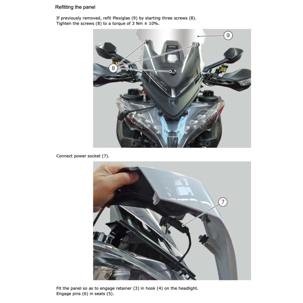 Ducati MULTISTRADA 1200 ENDURO E4 2016-2019 Full Manual Set – Repair & Maintenance Manual and Spare Parts Catalog and User Handbook - page 9