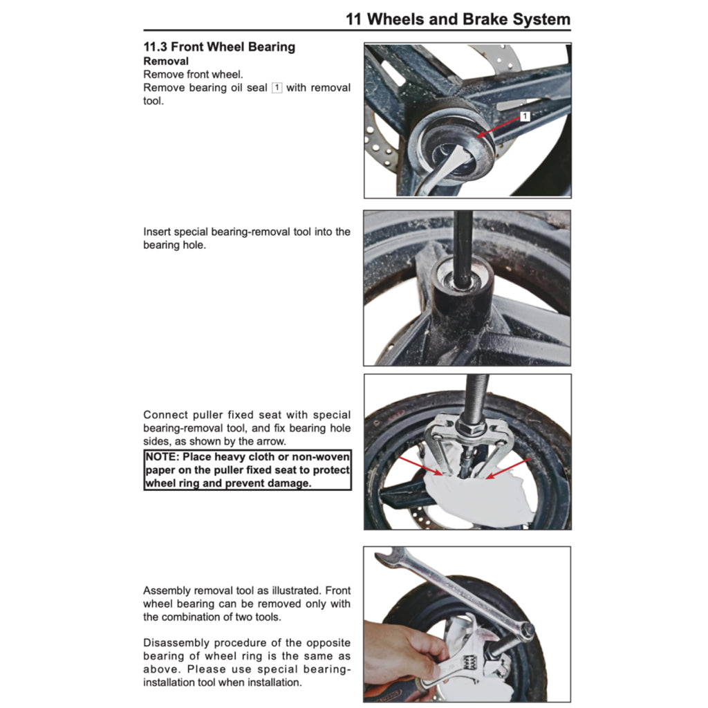 CFMoto PAPIO XO CF125-8 2023+ Full Manual Set – Repair & Maintenance Manual and Spare Parts Catalog and User Handbook - page 8