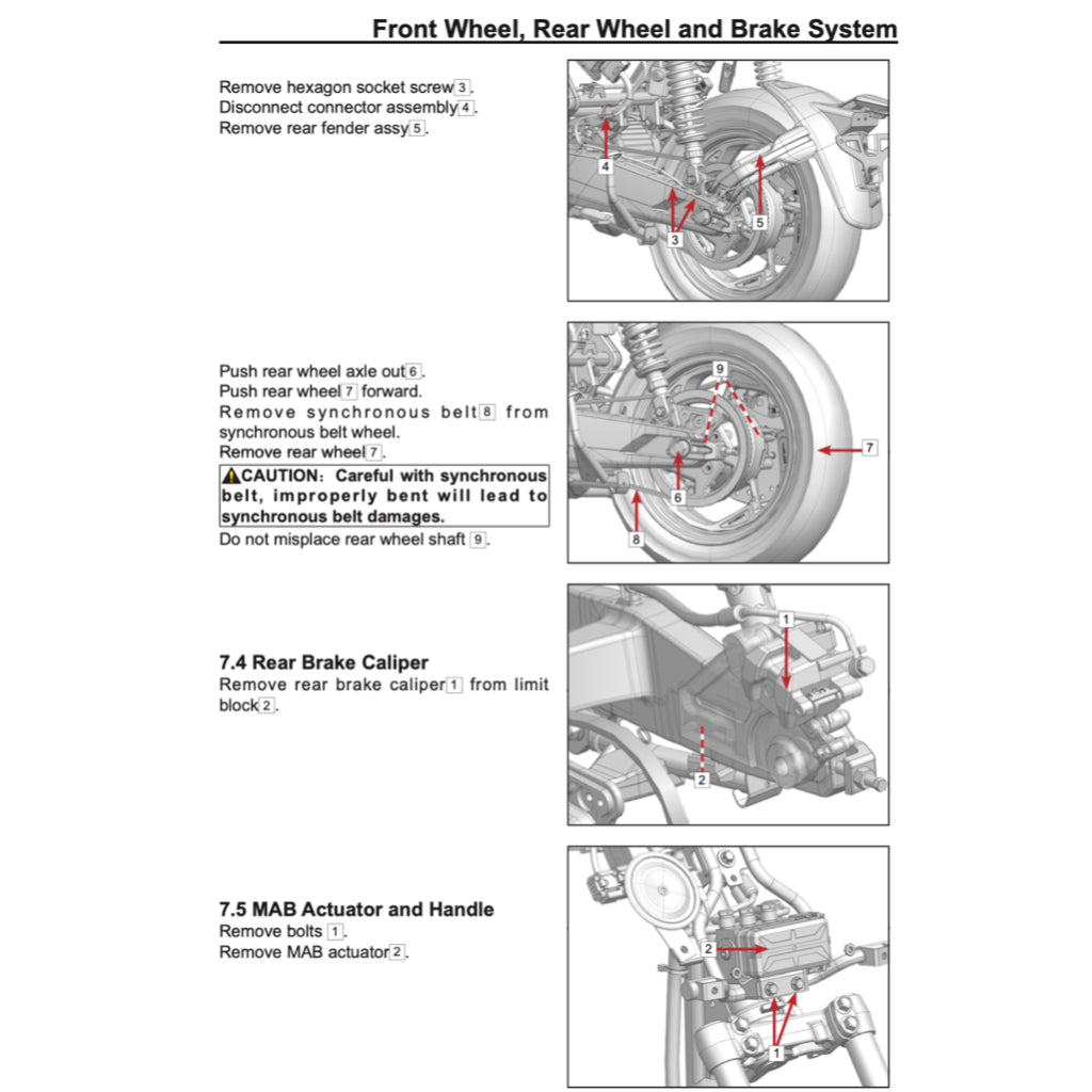 ZEEHO AE8 AE8+ AE8S+ 2024+ Full Manual Set – Repair & Maintenance Manual and Spare Parts Catalog and User Handbook - page 7