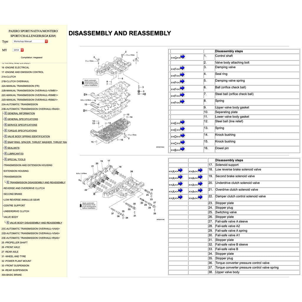 Mitsubishi PAJERO SPORT II 2009-2016 Full Manual Set – Online Repair & Maintenance Manual - page 8