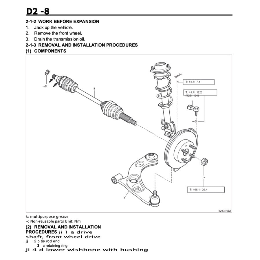 Daihatsu MIRA L250/260 2003-2009 Full Manual Set – Repair & Maintenance Manual - page 6