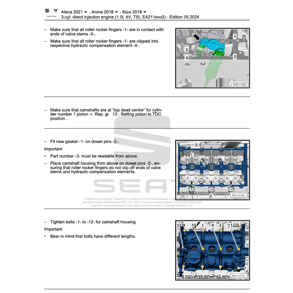 SEAT LEON 5F 2012-2020 Full Manual Set – Repair & Maintenance Manual - page 4