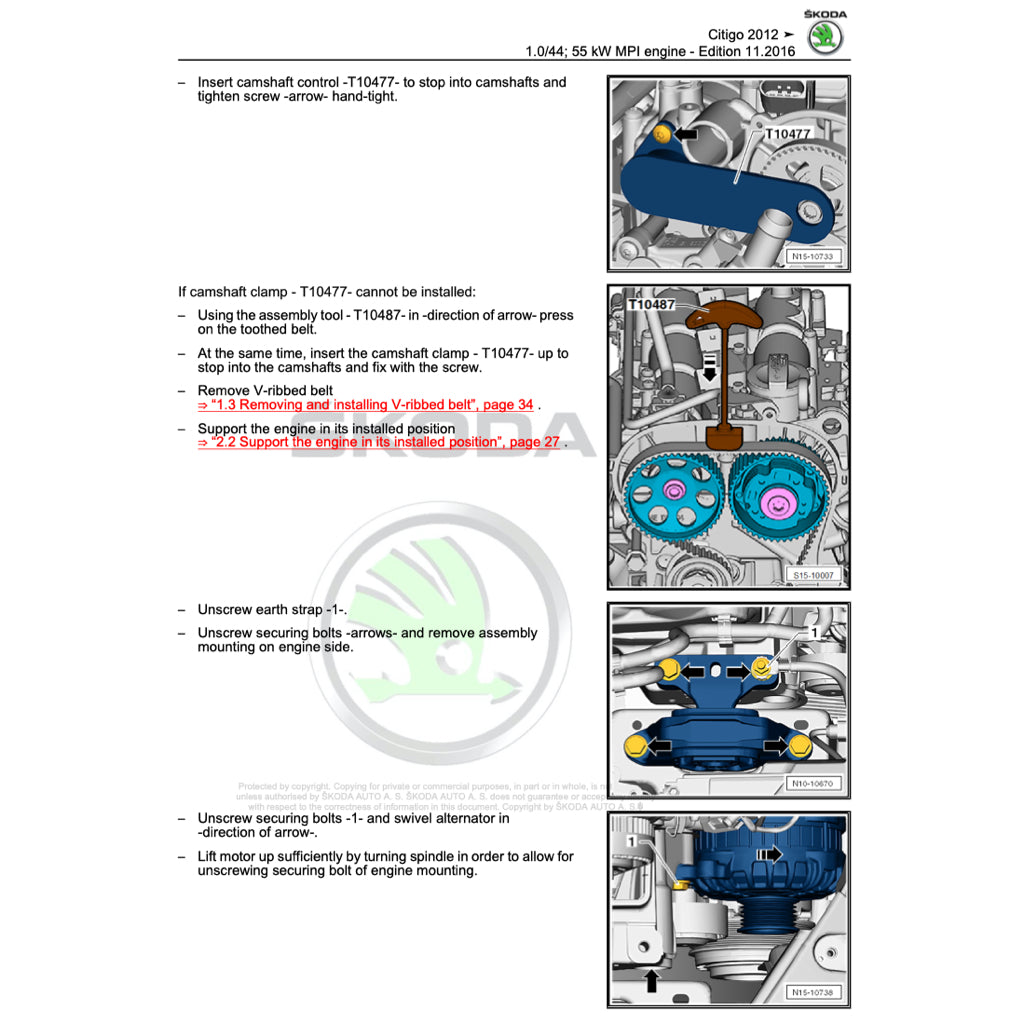 Skoda CITIGO 2011-2020 Full Manual Set – Repair & Maintenance Manual - page 4