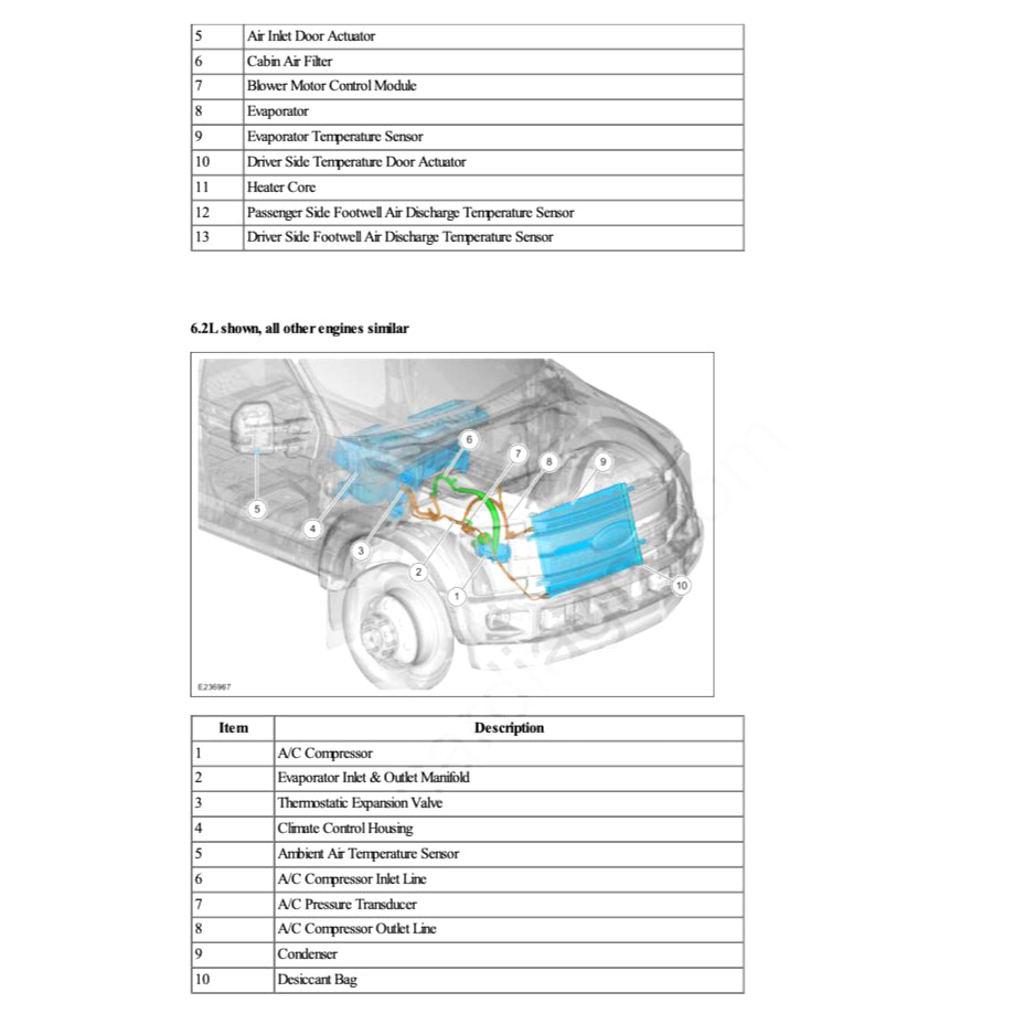 Ford F-250 F-350 SUPERDUTY P558 2017-2022 Full Manual Set – Repair & Maintenance Manual - page 9