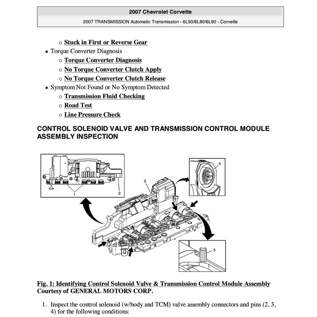 Chevrolet CORVETTE C6 / Z06 2005-2013 Full Manual Set – Repair & Maintenance Manual - page 6