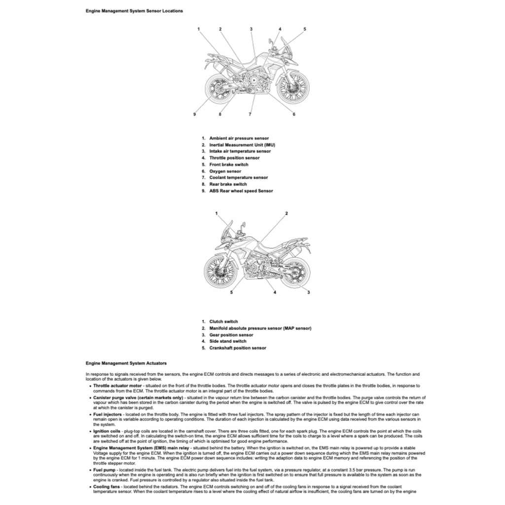 Triumph TIGER 900 RALLY PRO 2020-2023 Full Manual Set – Repair & Maintenance Manual and User Handbook - page 4