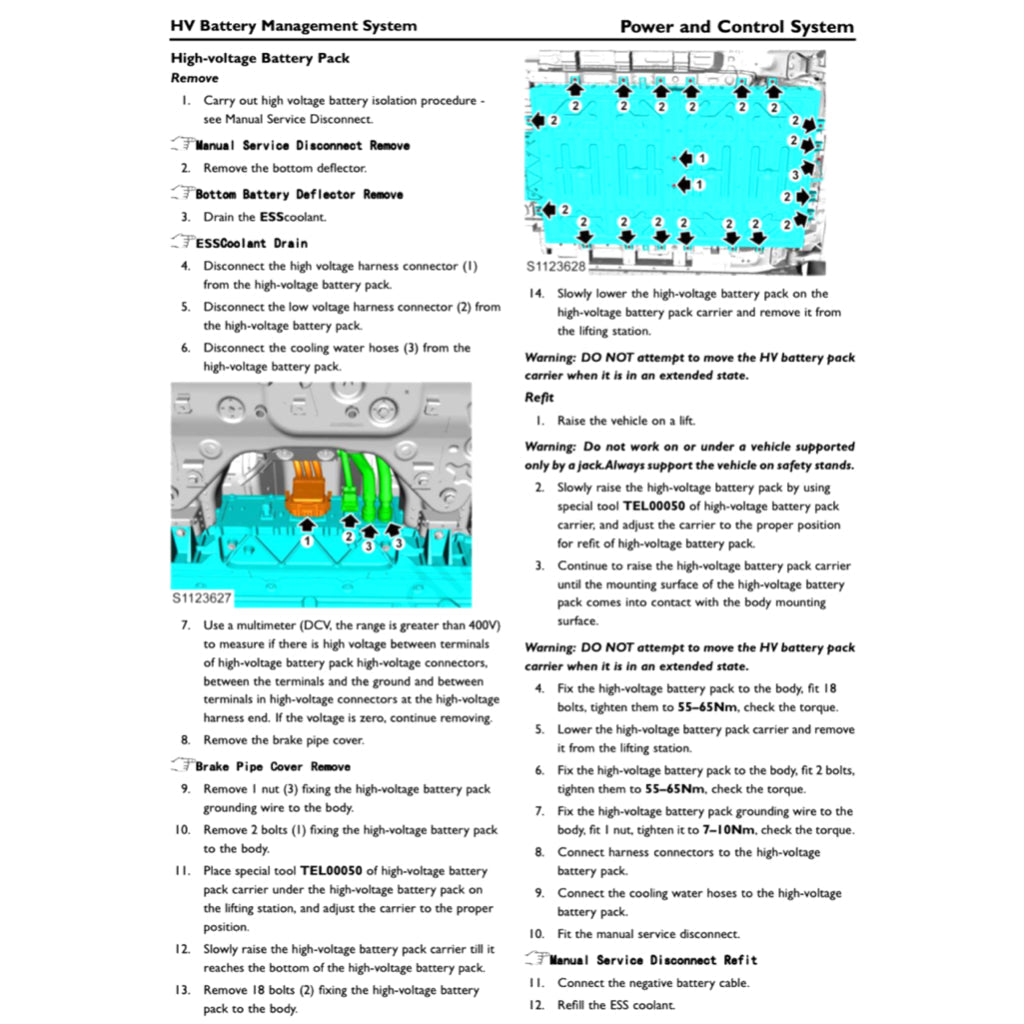MG5 EV EP22 2020-2025 Full Manual Set – Repair & Maintenance Manual - page 7