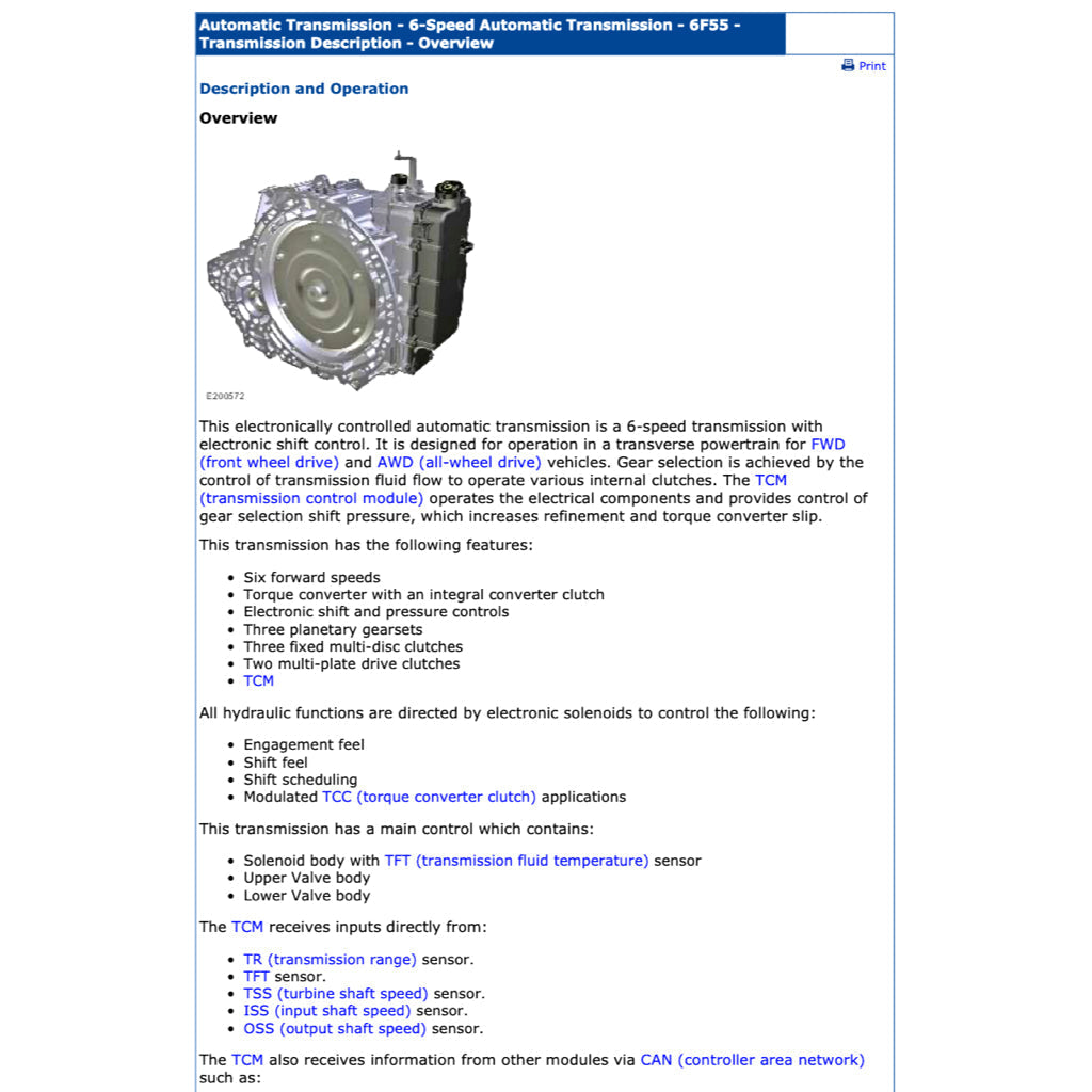 Ford TRANSIT CUSTOM 2012-2022 Full Manual Set – Repair & Maintenance Manual - page 6