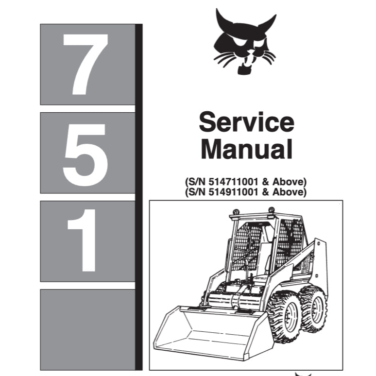 BOBCAT Loader / Excavator Service Manual - page 4