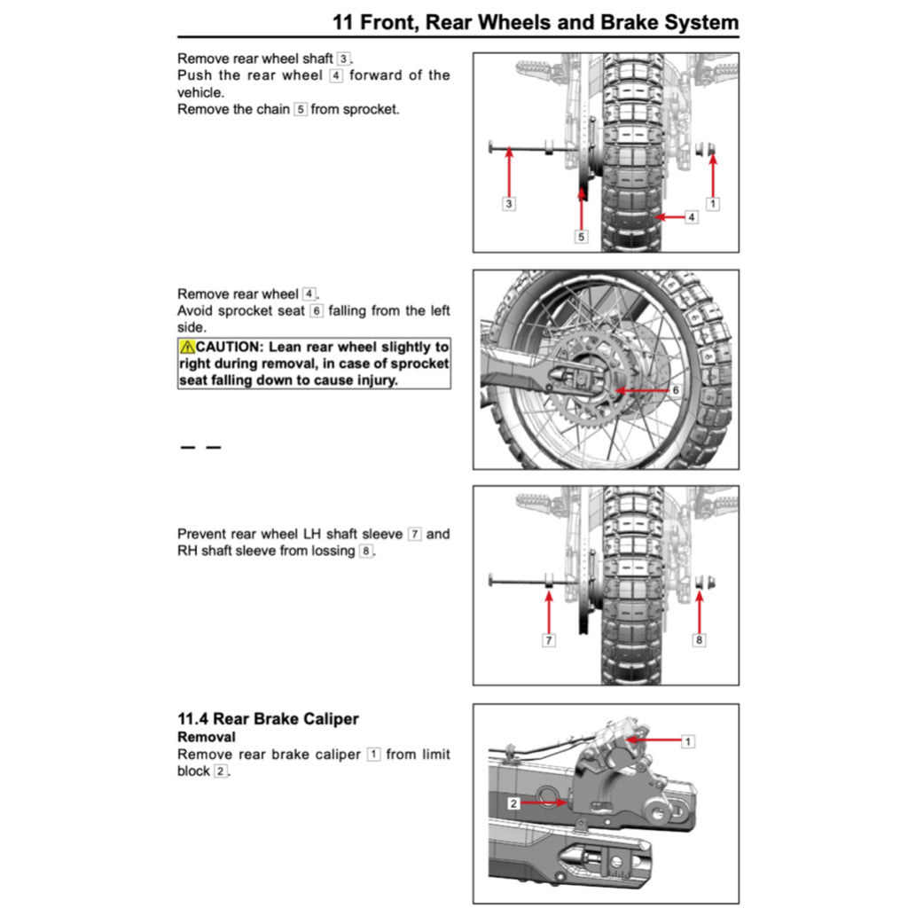 CFMoto 450MT IBEX 450 2024+ Full Manual Set – Repair & Maintenance Manual and Spare Parts Catalog and User Handbook - page 8