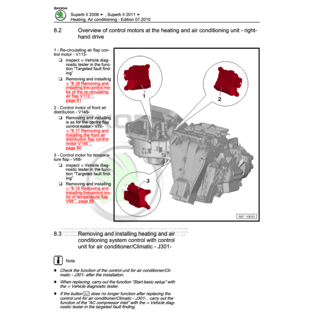 Skoda SUPERB B6 2005-2014 Full Manual Set – Repair & Maintenance Manual - page 9