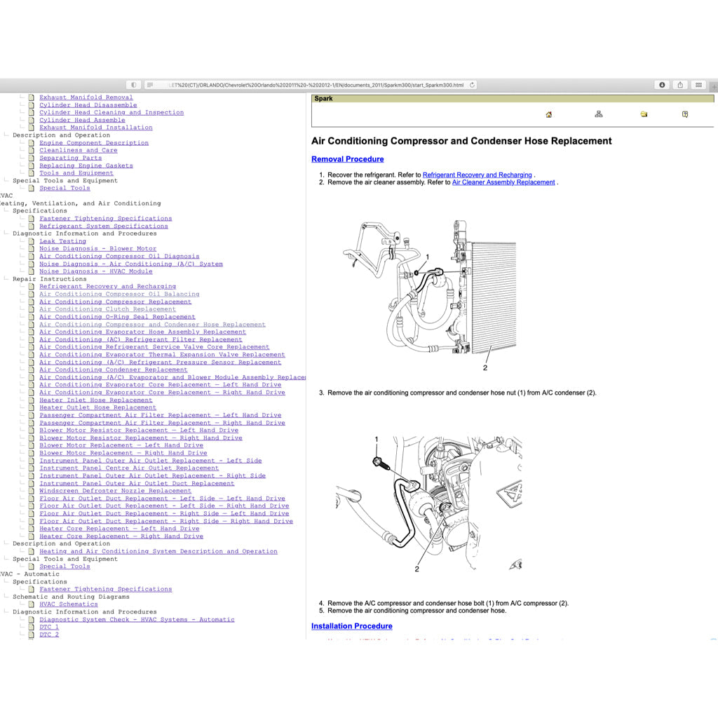 Chevrolet SPARK M300 2009-2014 Full Manual Set – Repair & Maintenance Manual - page 6