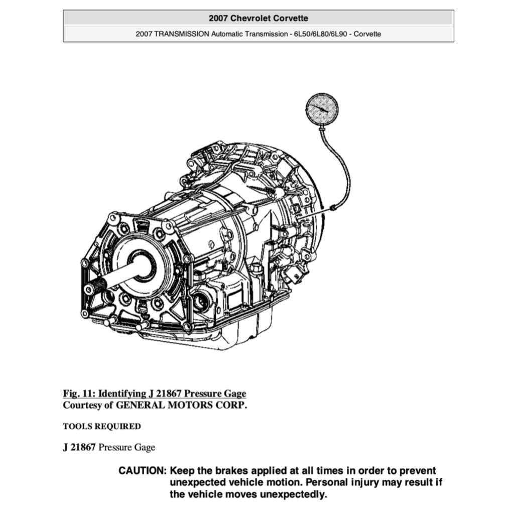 Chevrolet CORVETTE C6 / Z06 2005-2013 Full Manual Set – Repair & Maintenance Manual - page 7