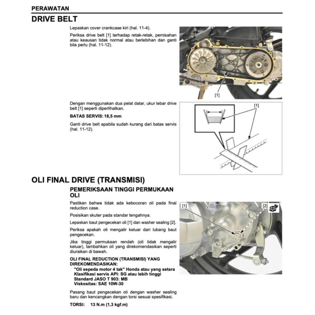 Honda BEAT 110 PGM-FI 2012-2020 Full Manual Set – Repair & Maintenance Manual and Spare Parts Catalog and User Handbook - BAHASA INDONESIA - page 5