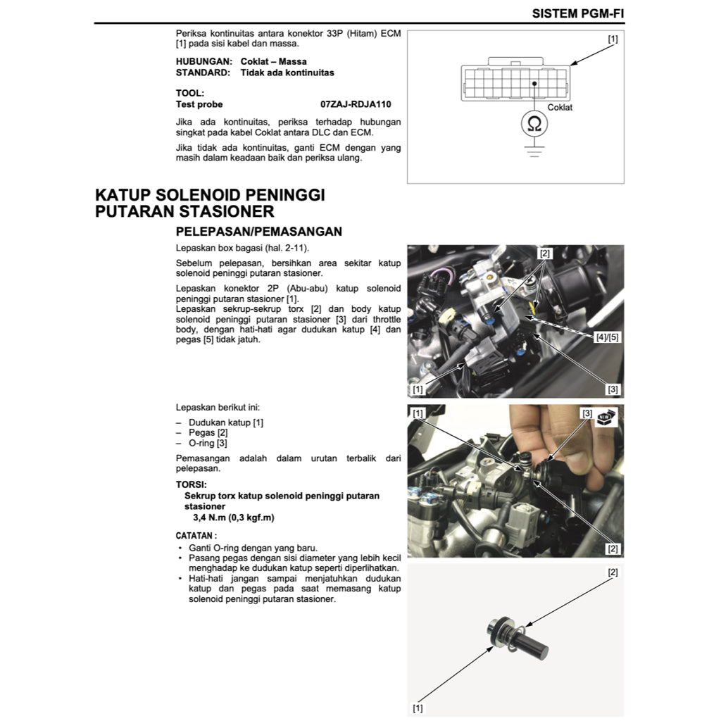 Honda BEAT 110 PGM-FI 2012-2020 Full Manual Set – Repair & Maintenance Manual and Spare Parts Catalog and User Handbook - BAHASA INDONESIA - page 6