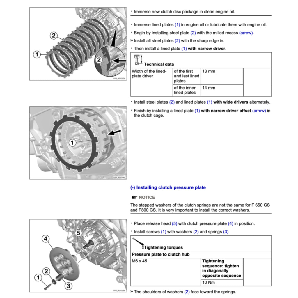 BMW F650 GS K72 2008-2012 Full Manual Set – Repair & Maintenance Manual and RIDER'S Manual - page 4