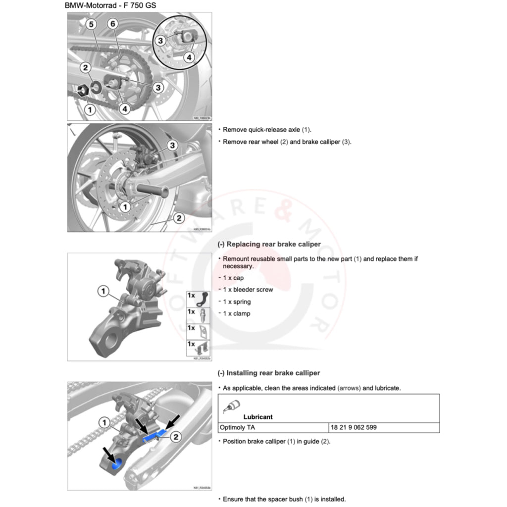 BMW F750GS K80 2018-2023 Full Manual Set – Repair & Maintenance Manual and RIDER'S Manual - page 7