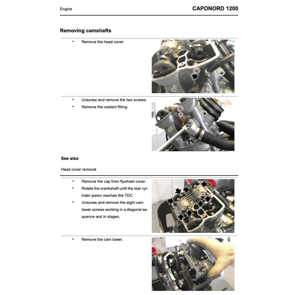 Aprilia CAPONORD 1200 2013-2018 Full Manual Set – Repair & Maintenance Manual and Spare Parts Catalog and User Handbook - page 5