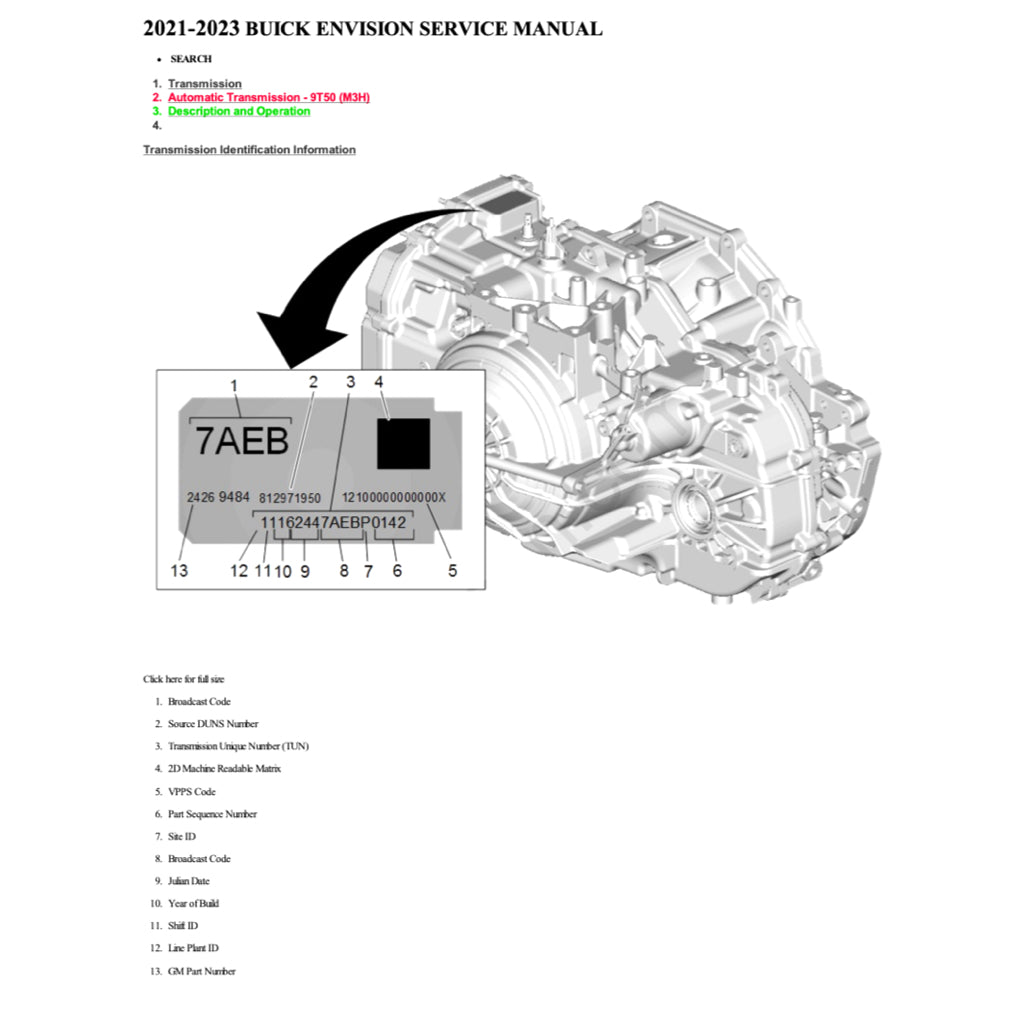 Buick ENVISION 2021+ Full Manual Set – Repair & Maintenance Manual - page 5