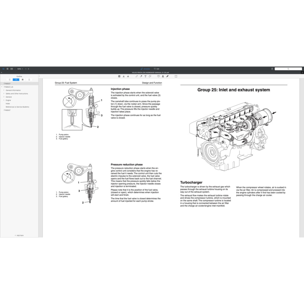 Volvo PENTA Diesel Engine D Series D3 D4 D6 D9 D12 D13 D16 Full Manual Set – Service Repair Workshop Manual - page 3