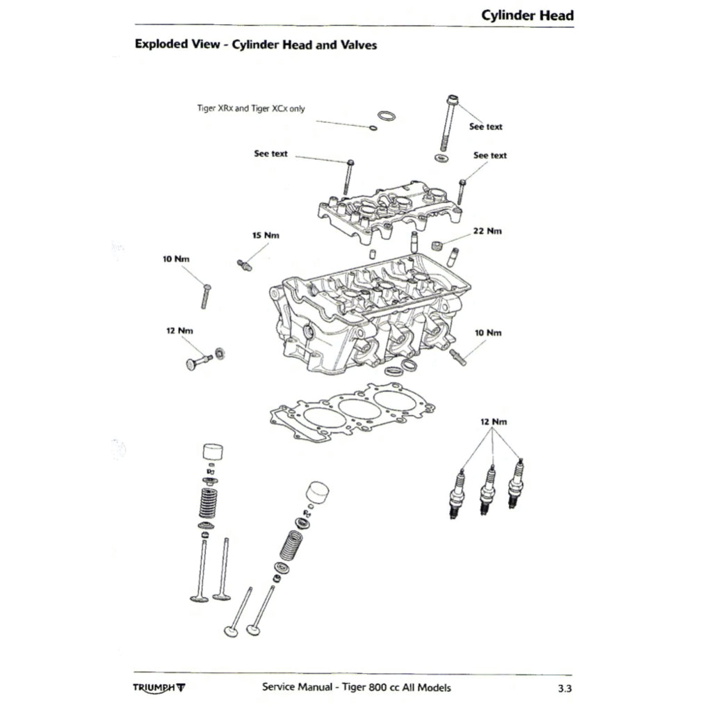 Triumph TIGER 800XC/XCX/XRX 2015-2018 Full Manual Set – Repair & Maintenance Manual and User Handbook - page 6