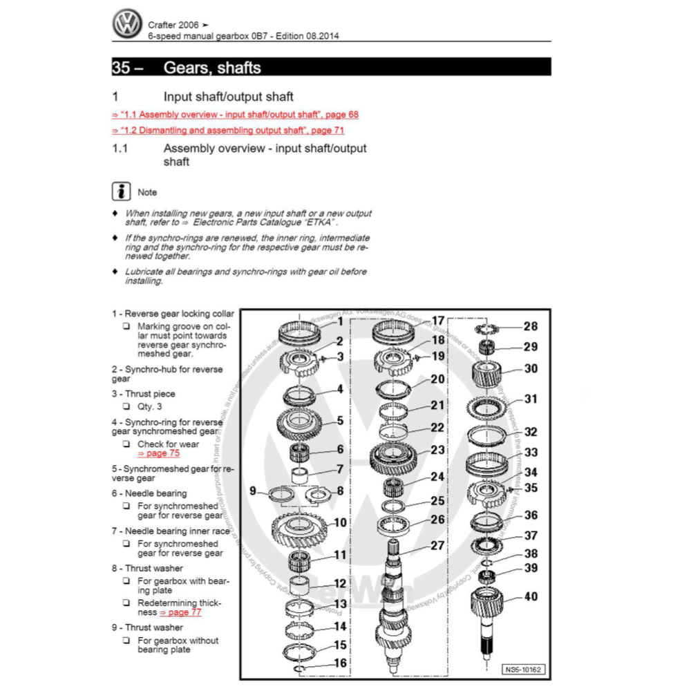 VW CRAFTER 2E/2F 2006-2017 Full Manual Set – Repair & Maintenance Manual - page 6