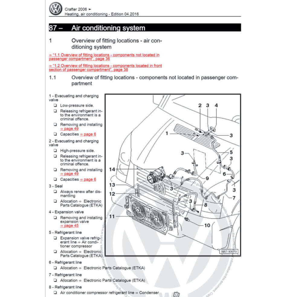 VW CRAFTER 2E/2F 2006-2017 Full Manual Set – Repair & Maintenance Manual - page 9