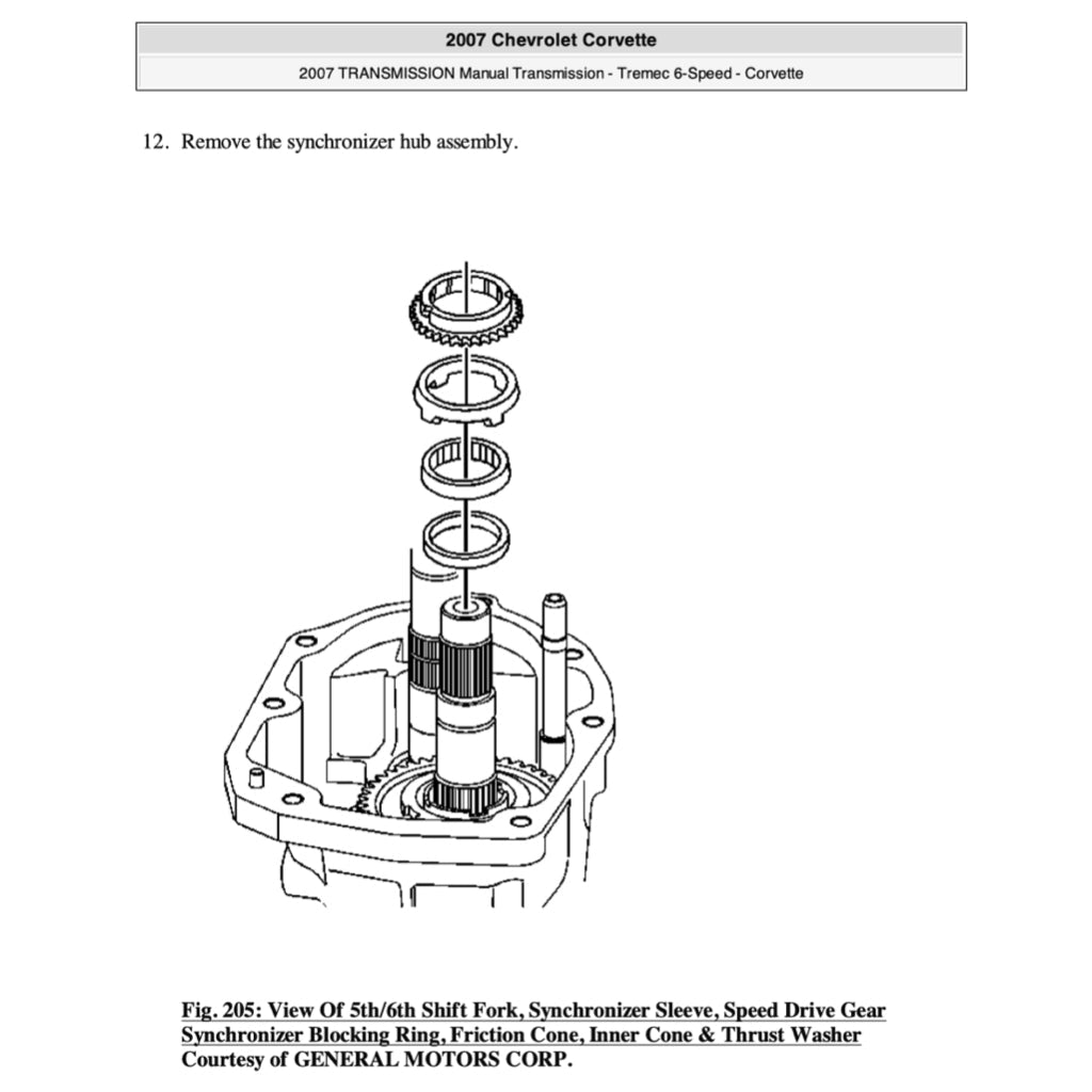 Chevrolet CORVETTE C6 / Z06 2005-2013 Full Manual Set – Repair & Maintenance Manual - page 5