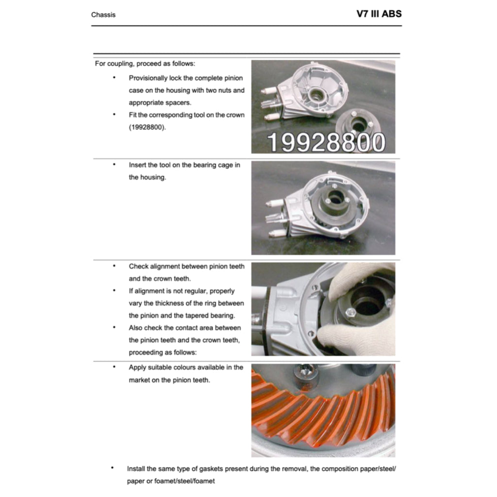 Moto Guzzi V7 III E4 2017-2021 Full Manual Set – Repair & Maintenance Manual and Spare Parts Catalog and User Handbook - page 7