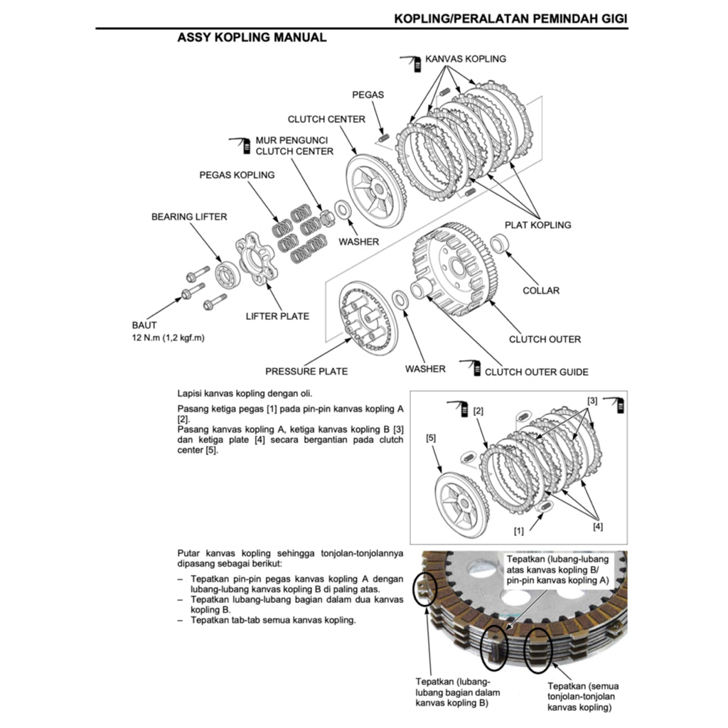 Honda SUPRA 125 X HELM PGM-FI 2012+ Full Manual Set – Repair & Maintenance Manual and Spare Parts Catalog and User Handbook - BAHASA INDONESIA - page 5