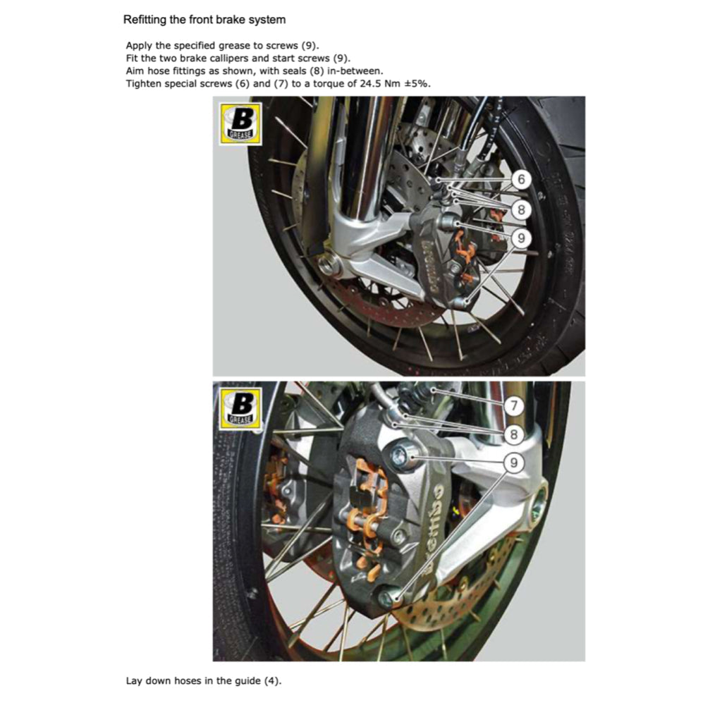 Ducati MULTISTRADA 1200 ENDURO E4 2016-2019 Full Manual Set – Repair & Maintenance Manual and Spare Parts Catalog and User Handbook - page 8
