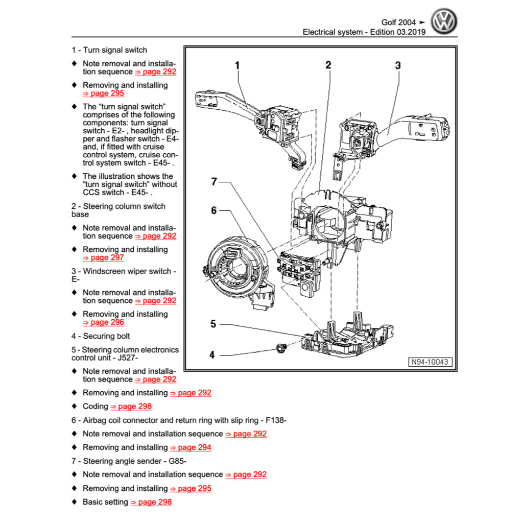 VW JETTA A5 2005-2010 Full Manual Set – Repair & Maintenance Manual - page 7