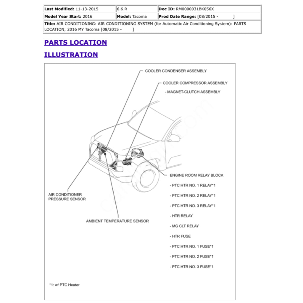 Toyota TACOMA N300 2015-2023 Full Manual Set – Repair & Maintenance Manual - page 6