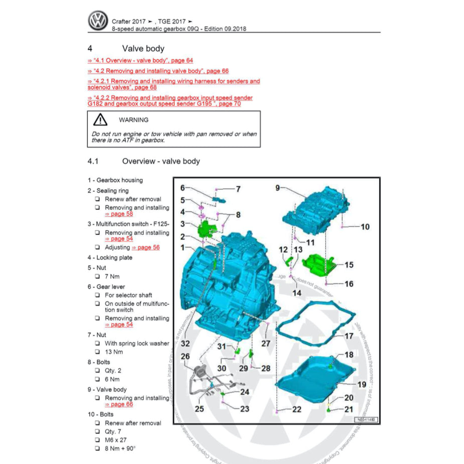 VW CRAFTER SY/SZ 2017+ Full Manual Set – Repair & Maintenance Manual - page 7