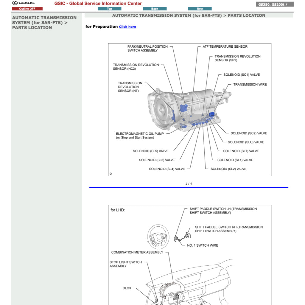 Lexus GS200t 2015-2020 Full Manual Set – Repair & Maintenance Manual - page 5