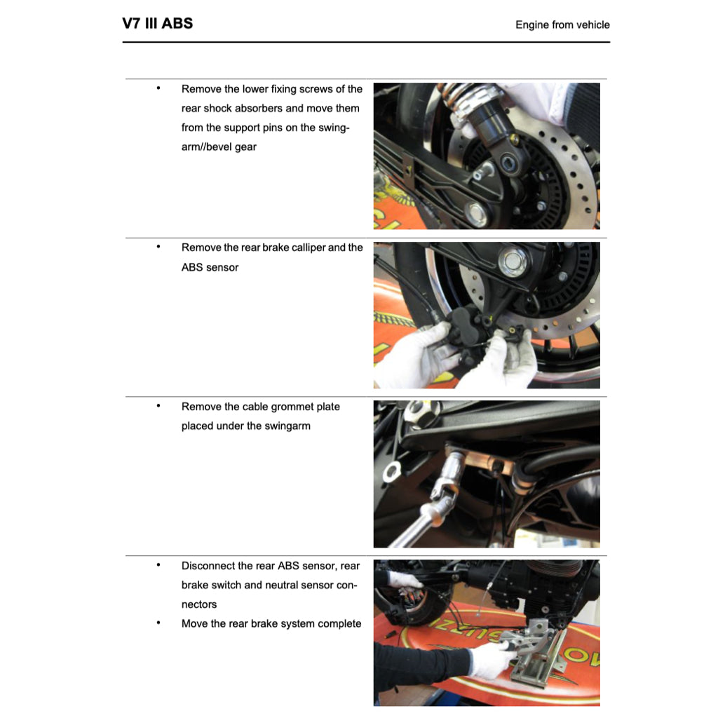 Moto Guzzi V7 III E4 2017-2021 Full Manual Set – Repair & Maintenance Manual and Spare Parts Catalog and User Handbook - page 6