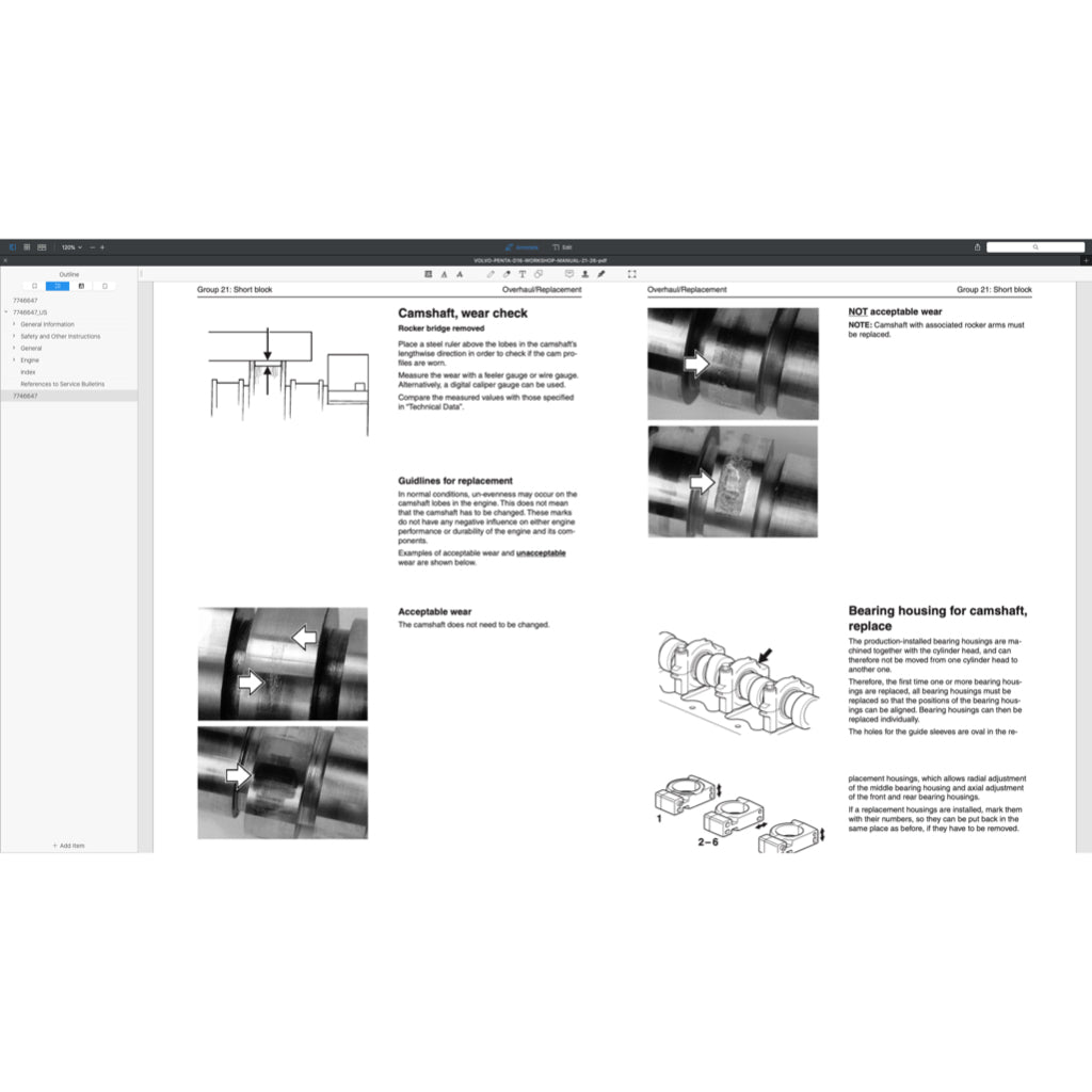 Volvo PENTA Diesel Engine D Series D3 D4 D6 D9 D12 D13 D16 Full Manual Set – Service Repair Workshop Manual - page 6
