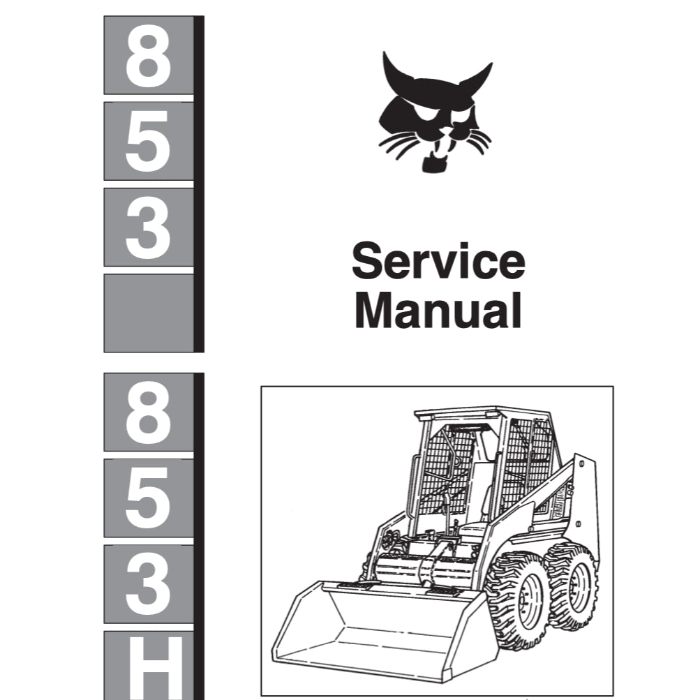 BOBCAT Loader / Excavator Service Manual - page 8