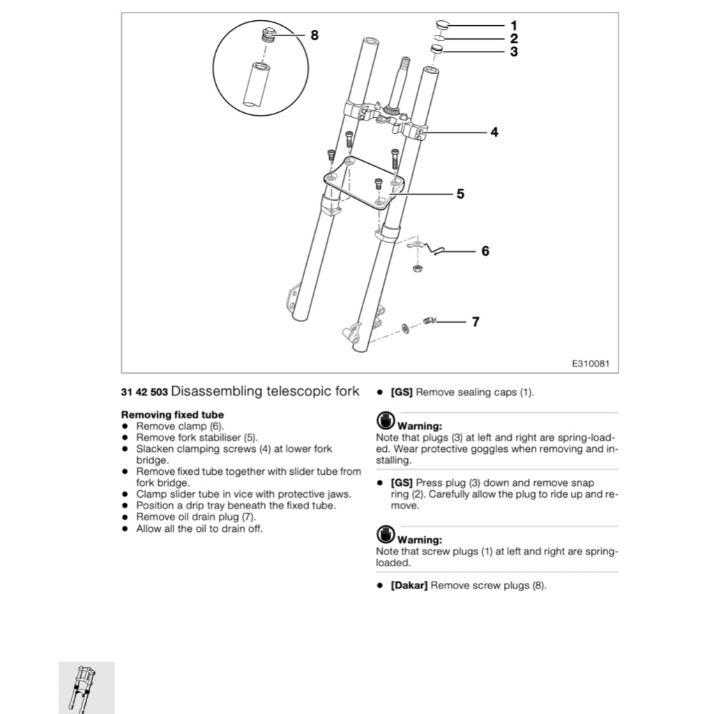 BMW F650GS / DAKAR 2000-2007 Full Manual Set – Repair & Maintenance Manual and RIDER'S Manual - page 7