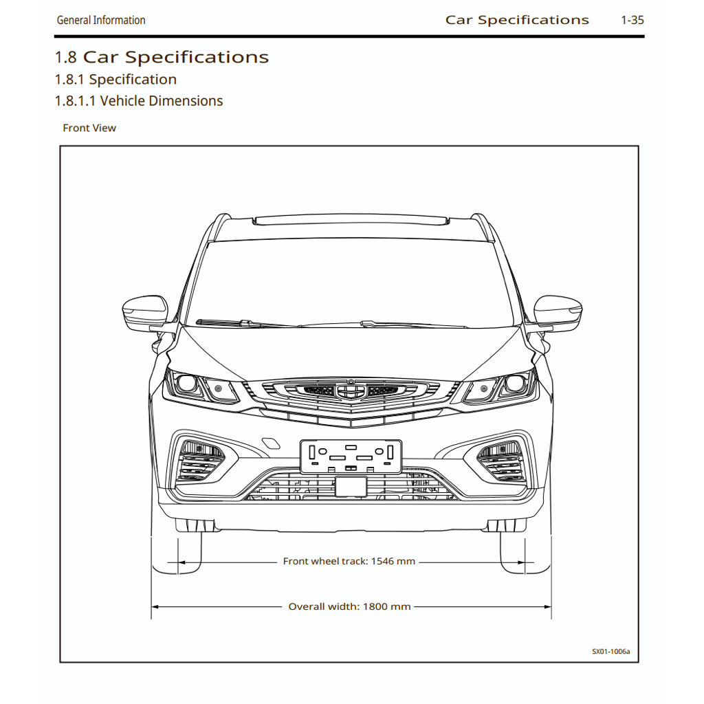 Geely BINYUE / COOLRAY 2018+ Full Manual Set – Repair & Maintenance Manual - page 3