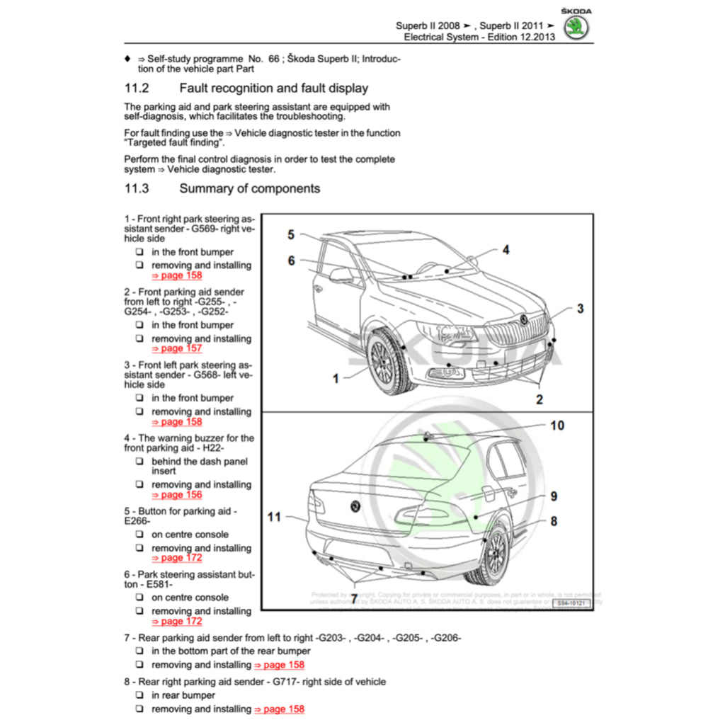 Skoda SUPERB B6 2005-2014 Full Manual Set – Repair & Maintenance Manual - page 8